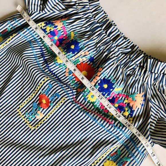 Bobbi Rocco Flower Embroidered Off-Shoulder Dress Size Small‎ - Picture 6 of 8